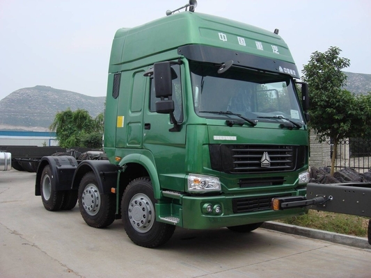 Tüpsüz lastik tasarımı Kullanılmış Sinotruk HOWO 371 Kamyon Başı Traktör Çöp kamyonu indirimde