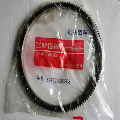 Standart bileşen HOWO Kamyon Motoru Flywheel Ring Gear 612600020208 Alüminyum Alaşımlı