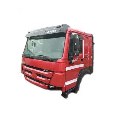 Hw76 Sinotruk HOWO Kamyon Kırmızı kabin yedek parçalar Çöp kamyonu 250.00cm * 198.00cm * 235.00cm