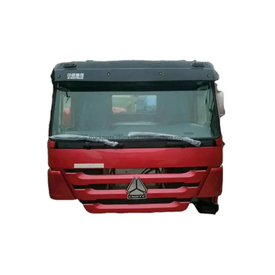 Hw76 Sinotruk HOWO Kamyon Kırmızı kabin yedek parçalar Çöp kamyonu 250.00cm * 198.00cm * 235.00cm