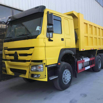 Sinotruk HOWO 375 6X4 kullanılmış çöplük kamyonu için Afrika pazarında güvenli ödeme