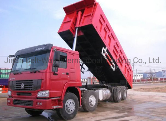 HOWO 12 Tekerlekli 8*4 60 tonluk Çöp kamyonu Ağır yük taşımacılığı için 8*4 tipper kamyon