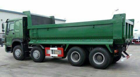 HOWO 12 Tekerlekli 8*4 60 tonluk Çöp kamyonu Ağır yük taşımacılığı için 8*4 tipper kamyon
