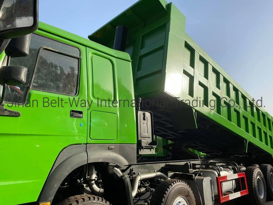 6.8m 7.3m 30 ton ağır yüklü Sinotruk Kullanılmış 8*4 HOWO Çöp kamyonu Tipper Nakliye maliyeti