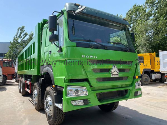 6.8m 7.3m 30 ton ağır yüklü Sinotruk Kullanılmış 8*4 HOWO Çöp kamyonu Tipper Nakliye maliyeti