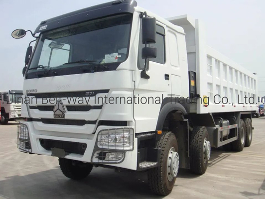6.8m 7.3m 30 ton ağır yüklü Sinotruk Kullanılmış 8*4 HOWO Çöp kamyonu Tipper Nakliye maliyeti