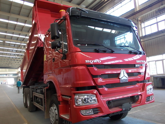 Ağır Güçlü 6×4 Sürücü Çark Sinotruk HOWO Çöp Kamyonları ISO Lastik Sertifikasyonu ile Tipper