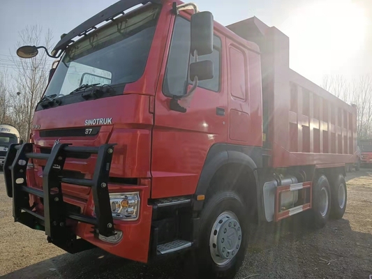 ISO sertifikalı kullanılmış Sinotruk Shacman HOWO 371 Çöp kamyonunun başlatıcısı mükemmel durumda