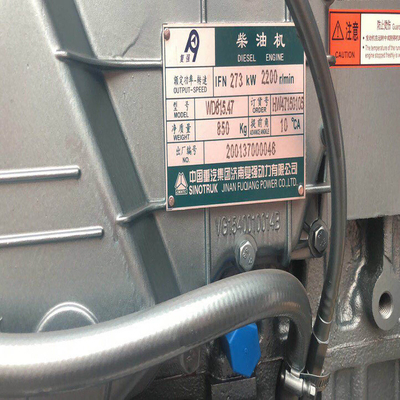 Dizel Yakıt Sinotruk CNHTC HOWO Jeneratör 6 Silindir Kamyon Motoru Wd615.47 Satış için