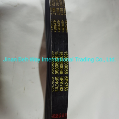Tekerlek Sürüş Sistemi Parçaları Sinotruk HOWO Kamyon Fan Kemeri 6pk783 Vg1500090066 Siyah