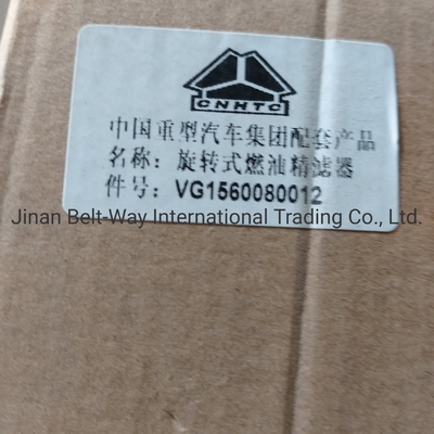 Sinotruk HOWO Kamyon parçaları Kamyon yedek parçaları Spiral dizel ince filtre Vg1560080012